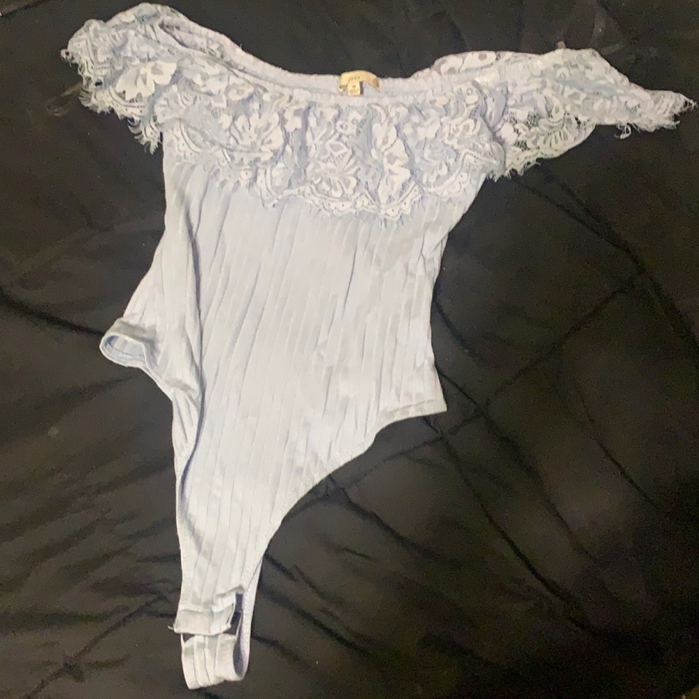 Blue bodysuit